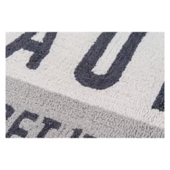 2'3"x3'9" Quote Hooked Accent Rug Gray - Novogratz By Momeni