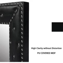 Sofie 21" X 26" Decorative Wall Mirrors With Rectangle PU Covered MDF Framed Mirror-The Pop Home -Home Decoration Store GUEST 64e48ee5 b633 40cb 855c 9f930ade60f9