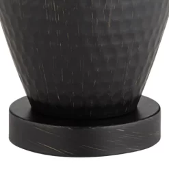 Regency Hill Auburn Rustic Farmhouse Table Lamp 25" High Bronze Hammered Natural Linen Empire Shade For Bedroom Living Room Bedside Nightstand Office -Home Decoration Store GUEST 64ffa70d 506a 4601 96a5 dd9aa1b44d88