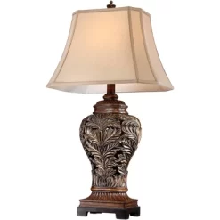 Barnes And Ivy Traditional Table Lamps 32.5" Tall Set Of 2 Bronze Curling Leaves Tan Rectangular Shade For Living Room Family Bedroom Bedside 12 Barnes And Ivy Traditional Table Lamps 32.5" Tall Set Of 2 Bronze Curling Leaves Tan Rectangular Shade For Living Room Family Bedroom Bedside -Home Decoration Store GUEST 6559d7a9 43b5 4e10 aac6 682e11f17a8b