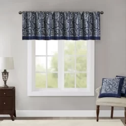 18"x50" Charlotte Jacquard Window Valance -Home Decoration Store GUEST 655d2e1a 599e 424d a58f cd9d89fa167d
