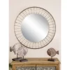 Traditional Metal Wall Mirror Black - Olivia & May