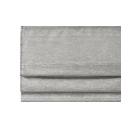 Aberdeen Printed Faux Silk Room Darkening Cordless Roman Blinds And Shade Gray 6 Aberdeen Printed Faux Silk Room Darkening Cordless Roman Blinds And Shade Gray - Image 6