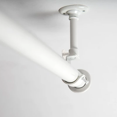 Room Dividers Now 36'' - 56'' Ceiling Mount Hanging Curtain Rod - White 1 Room Dividers Now 36'' - 56'' Ceiling Mount Hanging Curtain Rod - White