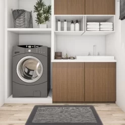 World Rug Gallery Textline Bordered Anti-Fatigue Standing Mat -Home Decoration Store GUEST 6630d478 53a5 4328 a714 41322f3acb58