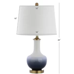 25" Ceramic/Brass Gradient Table Lamp (Includes LED Light Bulb) White - JONATHAN Y 5 25" Ceramic/Brass Gradient Table Lamp (Includes LED Light Bulb) White - JONATHAN Y -Home Decoration Store GUEST 66d88602 d3f7 4227 964f 4f8da708c179