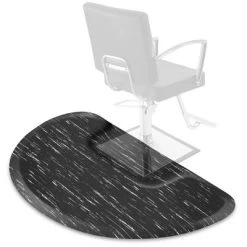 Saloniture 3 Ft. X 5 Ft. Barber & Salon Floor Mat For Square Chair Base - 1/2 In. Thick Semi-Circle Anti-Fatigue Stylist Station Mat -Home Decoration Store GUEST 6703a4bd fccf 407b bdaa edfbfbe93831