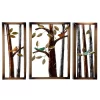 Set Of 3 Metal Bird Wall Decors With Tree Branches - Olivia & May