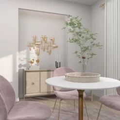 Contemporary Metal Abstract Wall Decor Gold - CosmoLiving By Cosmopolitan -Home Decoration Store GUEST 67de5e03 b09b 4cdc bcac 612839f4433d