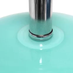 15.25" Modern Ovaloid Glass Bedside Table Lamp With Fabric Shade - Lalia Home -Home Decoration Store GUEST 6810615e d779 4dd9 a891 9913cb9b3fdd