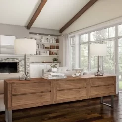 Set Of 2 Greek Key Lamps Antique (Includes LED Light Bulb) Silver - Trademark Global -Home Decoration Store GUEST 68989145 4180 4975 aea6 6d1ed03aa7dc