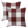 PiccoCasa Buffalo Check Plaid Throw Pillow Covers Farmhouse Decors Square Pillow Covers 2 Pcs