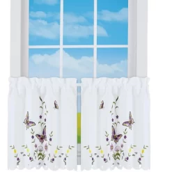 Collections Etc Embroidered Lavender Butterfly Floral Window Curtains 8 Collections Etc Embroidered Lavender Butterfly Floral Window Curtains -Home Decoration Store GUEST 69cf6755 bcb3 4114 ac09 3c197685ef36