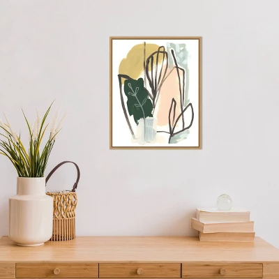 16" X 20" Tropical Abstract I By June Erica Vess Framed Canvas Wall Art - Amanti Art 4 16" X 20" Tropical Abstract I By June Erica Vess Framed Canvas Wall Art - Amanti Art - Image 4