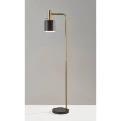 61" Emmett Floor Lamp Black - Adesso