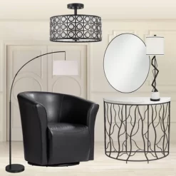 360 Lighting Cora Modern Arc Floor Lamp Standing 72" Tall Black Metal White Linen Drum Shade Decor For Living Room Reading Bedroom Office House Home 15 360 Lighting Cora Modern Arc Floor Lamp Standing 72" Tall Black Metal White Linen Drum Shade Decor For Living Room Reading Bedroom Office House Home -Home Decoration Store GUEST 6b35bfa9 2b9b 4e8a 810c cada5a541486
