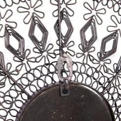 Home Decoration Store 26 Set Of 3 Metal Plate Wall Decors With Intricate Pattern Black - Olivia & May