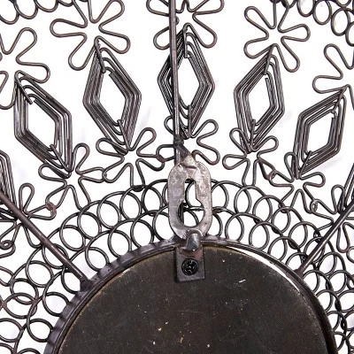 Set Of 3 Metal Plate Wall Decors With Intricate Pattern Black - Olivia & May 1 Set Of 3 Metal Plate Wall Decors With Intricate Pattern Black - Olivia & May