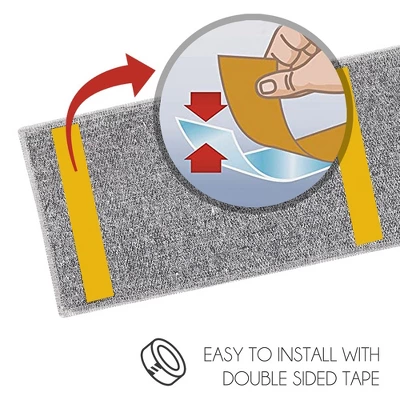 SussexHome Diamond Design Cotton Anti-Slip Stair Treads, 9” X 28“ 5 SussexHome Diamond Design Cotton Anti-Slip Stair Treads, 9” X 28“ - Image 5