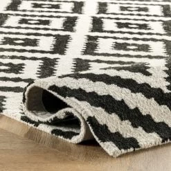 NuLOOM Kellee Hand Tufted Geometric Wool Area Rug -Home Decoration Store GUEST 6b4ce2e9 bcea 4afb 955e faeb9da7ed1f