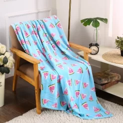 Extra Cozy And Comfy Microplush Throw Blanket (50" X 60") Watermelon