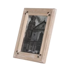 5x7 Inches Natural Wood & Glass Photo Frame - Foreside Home & Garden