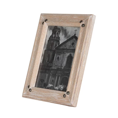 5x7 Inches Natural Wood & Glass Photo Frame - Foreside Home & Garden 1 5x7 Inches Natural Wood & Glass Photo Frame - Foreside Home & Garden