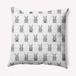 16"x16" Bunny Fluffle Easter Square Throw Pillow - E By Design -Home Decoration Store GUEST 6dd4870e 9fa2 4bbc 8551 f7e72dac5803