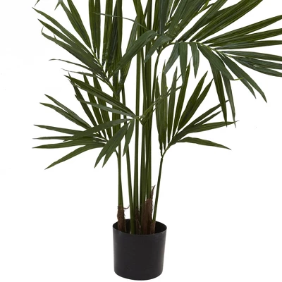 84" Artificial Kentia Palm Tree In Pot Black - Nearly Natural 2 84" Artificial Kentia Palm Tree In Pot Black - Nearly Natural - Image 2