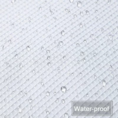 Trinity Waffle Weave Textured Solid Curtains For Bathroom Kitchen Cafe 2 Trinity Waffle Weave Textured Solid Curtains For Bathroom Kitchen Cafe - Image 2