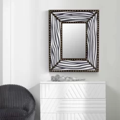 Sofie 21" X 26" Decorative Wall Mirrors With Rectangle PU Covered MDF Framed Mirror-The Pop Home -Home Decoration Store GUEST 6eef3eee 769e 4768 8a3b 0a5eea7ef058