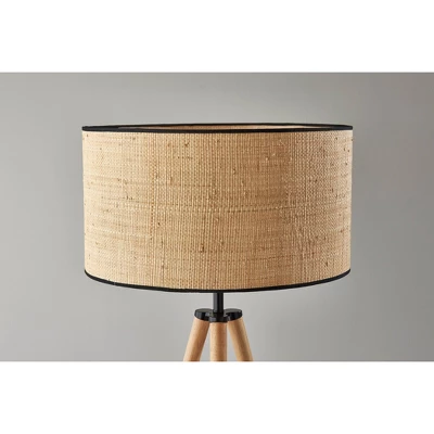 Jackson Floor Lamp Natural Wood - Adesso 2 Jackson Floor Lamp Natural Wood - Adesso - Image 2