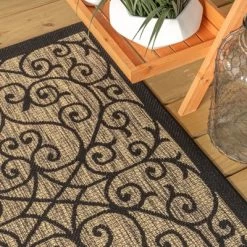 Madrid Vintage Filigree Textured Weave Indoor/Outdoor Area Rug - JONATHAN Y -Home Decoration Store GUEST 6f3059d3 0dd9 495c acda 86c0f0953c3d