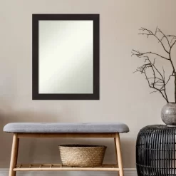 22" X 28" Non-Beveled Furniture Espresso Narrow Wall Mirror - Amanti Art -Home Decoration Store GUEST 6ff88b30 bae6 48bc 912c 97bedcbd77df