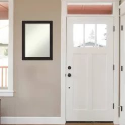 22" X 28" Non-Beveled Furniture Espresso Narrow Wall Mirror - Amanti Art -Home Decoration Store GUEST 7021d356 081c 4599 9519 c8f6eae0ea02