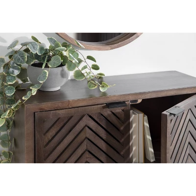 30" X 10" X 14" Mezzeta Decorative Coastal 2 Door Wall Cabinet Natural Wood - Kate & Laurel All Things Decor 8 30" X 10" X 14" Mezzeta Decorative Coastal 2 Door Wall Cabinet Natural Wood - Kate & Laurel All Things Decor - Image 8