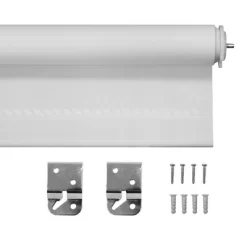 1pc Blackout Tear-to-Fit Vinyl Roller Window Shade White - Lumi Home Furnishings -Home Decoration Store GUEST 70f7a7c9 85a7 4739 80d4 9c8ec60f87e1