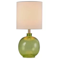 Glass Table Lamp Green - StyleCraft