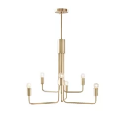 Milo 6-Light Chandelier Antique Brass - Ink+Ivy -Home Decoration Store GUEST 719461f1 0cca 4f4c a15a a207e0664480