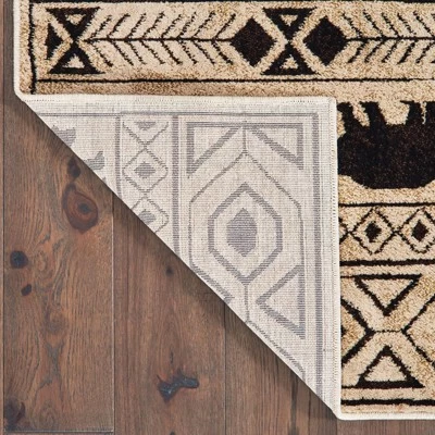 Weston Geometric Impressions Area Rug Ivory/Black - Captiv8e Designs 2 Weston Geometric Impressions Area Rug Ivory/Black - Captiv8e Designs - Image 2