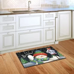 Snow Time Snowman Winter Doormat Indoor Outdoor 30" X 18" Briarwood Lane -Home Decoration Store GUEST 72175982 3f72 4d5b b722 4c0cd69358c1