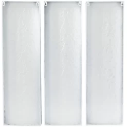 Set Of 3 Metal Floral Wall Decors With Embossed Details White - The Novogratz -Home Decoration Store GUEST 723cb142 6917 41e2 bb6b f59261c6ba76