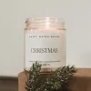 Sweet Water Decor Christmas 9oz Clear Jar Soy Candle