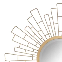 23.5" X 23.5" Metal Geometric Sunburst Decorative Wall Mirror Gold - Stonebriar Collection -Home Decoration Store GUEST 72f98784 3d1d 45f1 8384 97711355b800