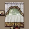 GoodGram Coffee Complete Kitchen Curtain Tier And Swag Set