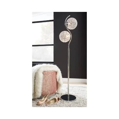 Winter Metal Floor Lamp Clear/Silver - Signature Design By Ashley 2 Winter Metal Floor Lamp Clear/Silver - Signature Design By Ashley - Image 2