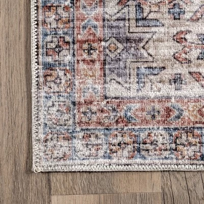 NuLOOM Desna Machine Washable Faded Vintage Area Rug 4 NuLOOM Desna Machine Washable Faded Vintage Area Rug - Image 4