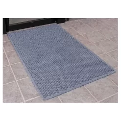 3'x4' Solid Dotted Doormat Blue - HomeTrax -Home Decoration Store GUEST 74987a39 fd08 4a14 ab29 3353deae0d49