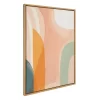 28" X 38" Sylvie Sunrise Over Marrakesh Framed Canvas By Kate Aurelia Holloway Natural - Kate & Laurel All Things Decor