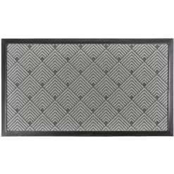 KAF Home Nested Angles Door Mat | 17 X 30 Inches, Durable Indoor Outdoor Entry Way Rug | Perfect For Mud-Rooms, High Traffic Areas, Garages, Storefronts, And Everyday Home Use -Home Decoration Store GUEST 7553a87b b7cb 42e4 80e4 97fb6229df5d